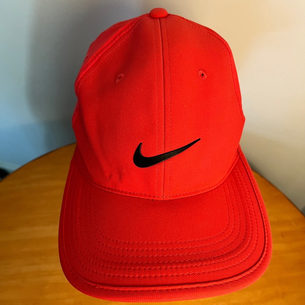 Nike Golf Hat Vapor RZN Volt Strapback Cap Swoosh Logo Adult One Size